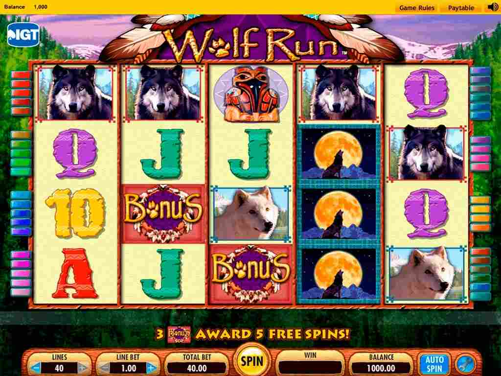 Juegos de casino: Wolf Run ¿Cómo ganar gratis?