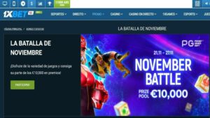 Torneo de slots la batalla de noviembre en 1xbet Argentina