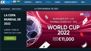 Promo de casino del mundial de 2022 en 1xbet Argentina