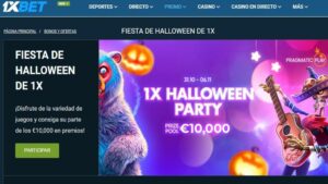 Promoción de slots fiesta de Halloween en 1xbet Argentina