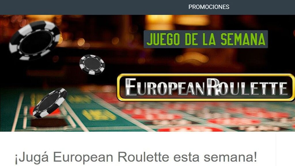 Promo juego de la semana European Roulette de Codere